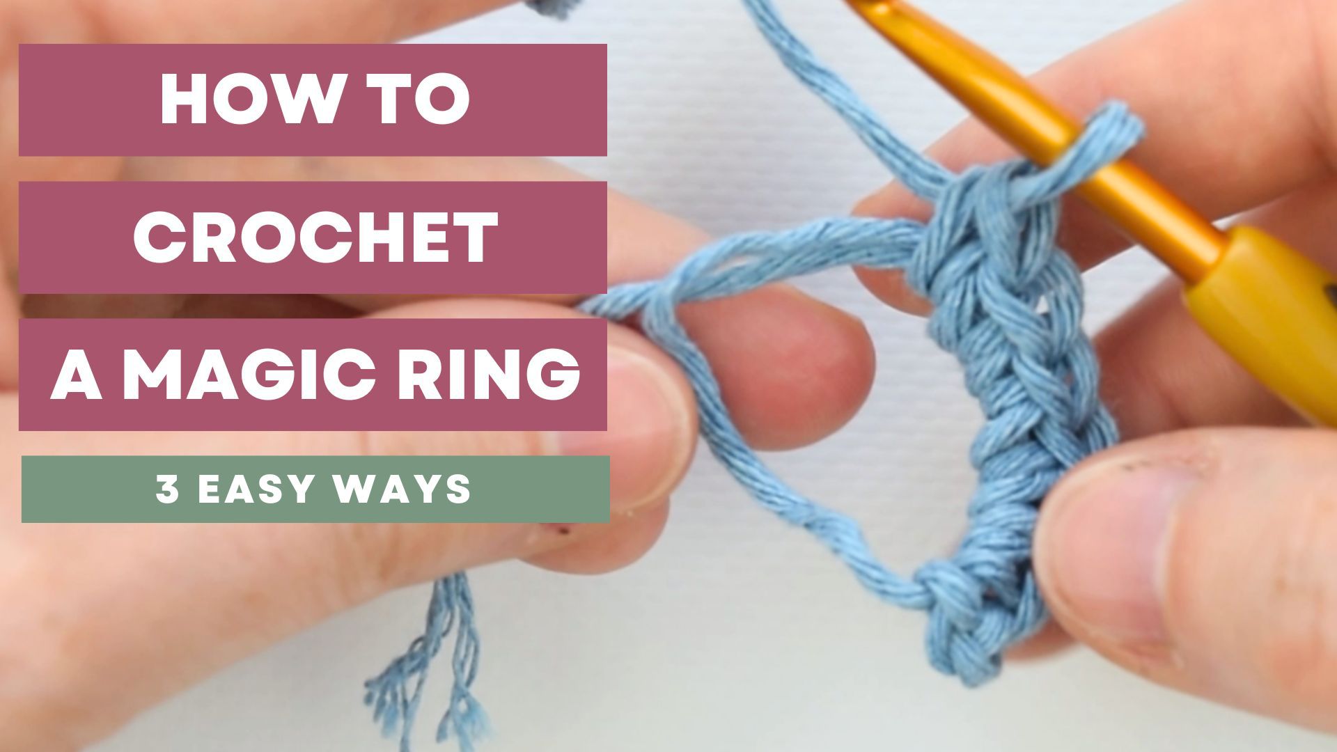 Tightening the Magic Ring for a Seamless Center